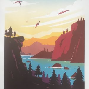 Paysage dinosaure - Clémence Dupont