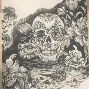 Lino A3 crâne - Cléa Broucke